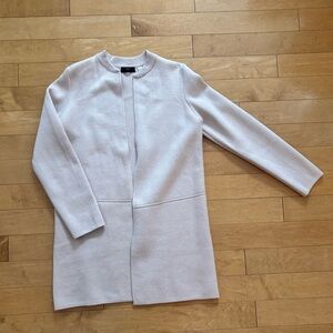 Light Pink Open Front Long Cardigan